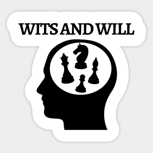 Chess - Wits and will Sticker